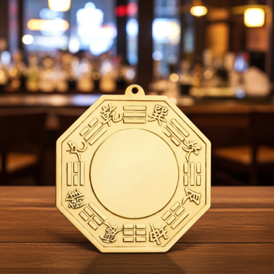 Brass Bagua Mirror ConvexConcave Ultimate Feng Shui Protection Cure