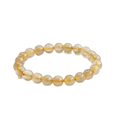 Gold Rutilated Quartz Bracelet Ultimate Yang 9 for Wealth & Clarity (5)