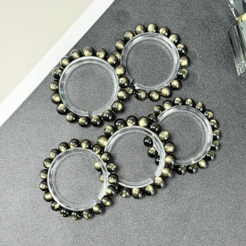 Golden Obsidian Bracelet Yin 6 Protection Meets Yang 9 Wealth (2)