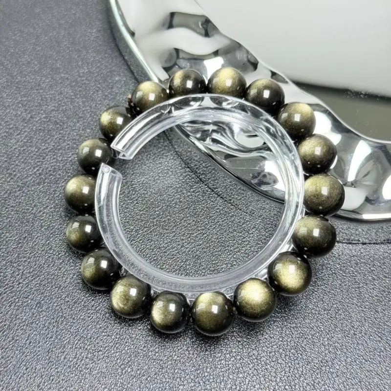 Golden Obsidian Bracelet Yin 6 Protection Meets Yang 9 Wealth (3)