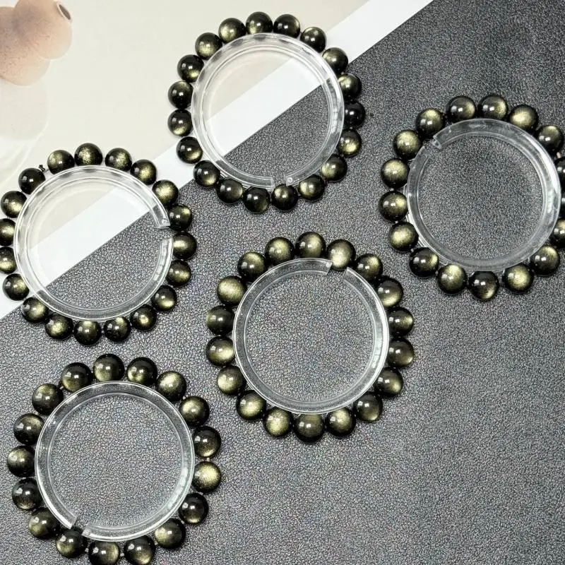 Golden Obsidian Bracelet Yin 6 Protection Meets Yang 9 Wealth (4)