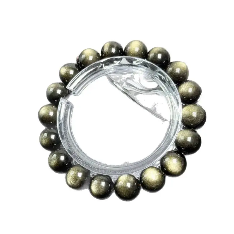 Golden Obsidian Bracelet Yin 6 Protection Meets Yang 9 Wealth (5)