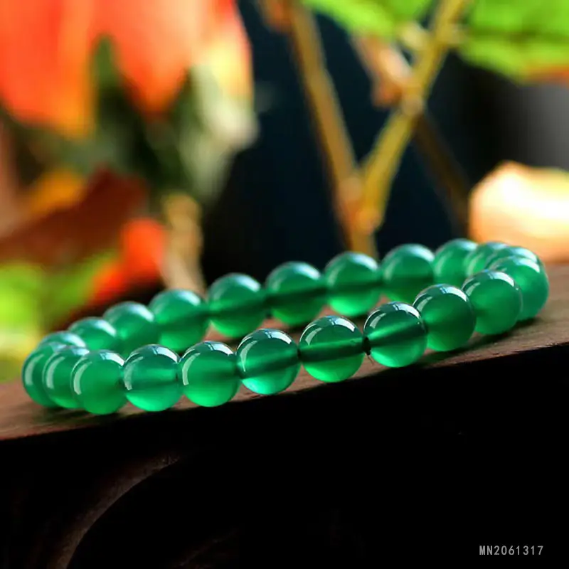 Green Chalcedony Bracelet Heart Chakra Healing & Emotional Balance (1)