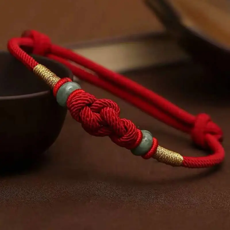 Lucky Red String Bracelet Vajra Knot Protection & Love Amulet (1)