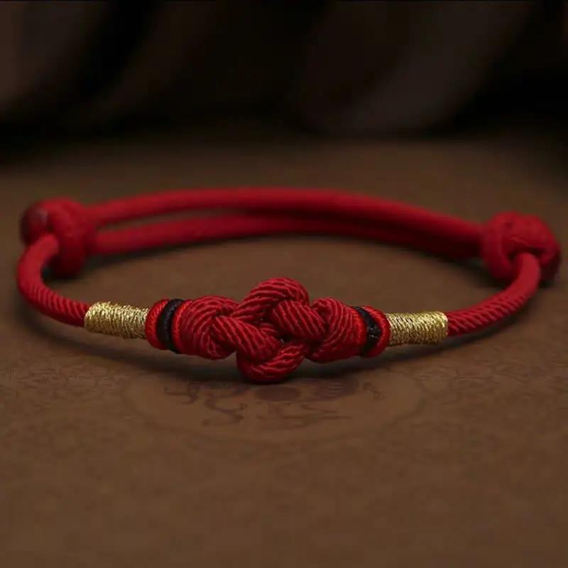 Lucky Red String Bracelet Vajra Knot Protection & Love Amulet (15)
