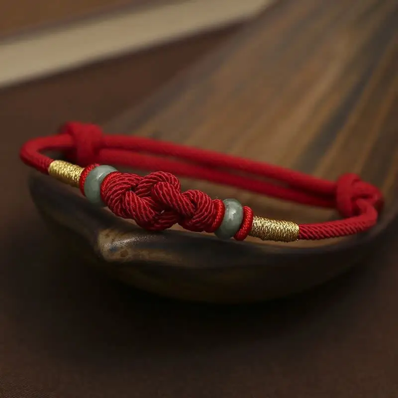 Lucky Red String Bracelet Vajra Knot Protection & Love Amulet (3)