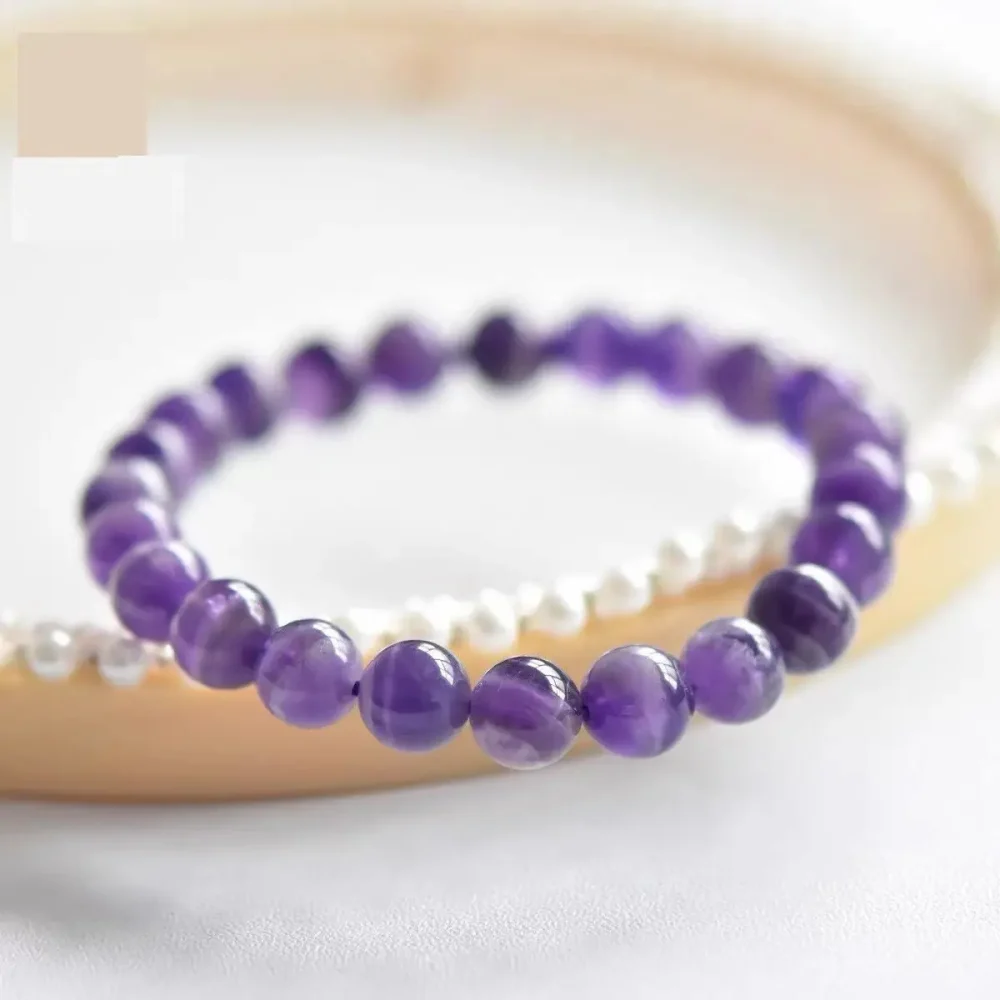 Natural Amethyst Bracelet Ultimate Yin 6 for Peace & Intuition (2)