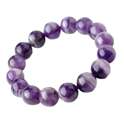 Natural Amethyst Bracelet Ultimate Yin 6 for Peace & Intuition (5) Natural Amethyst Bracelet Ultimate Yin 6 for Peace & Intuition (5)