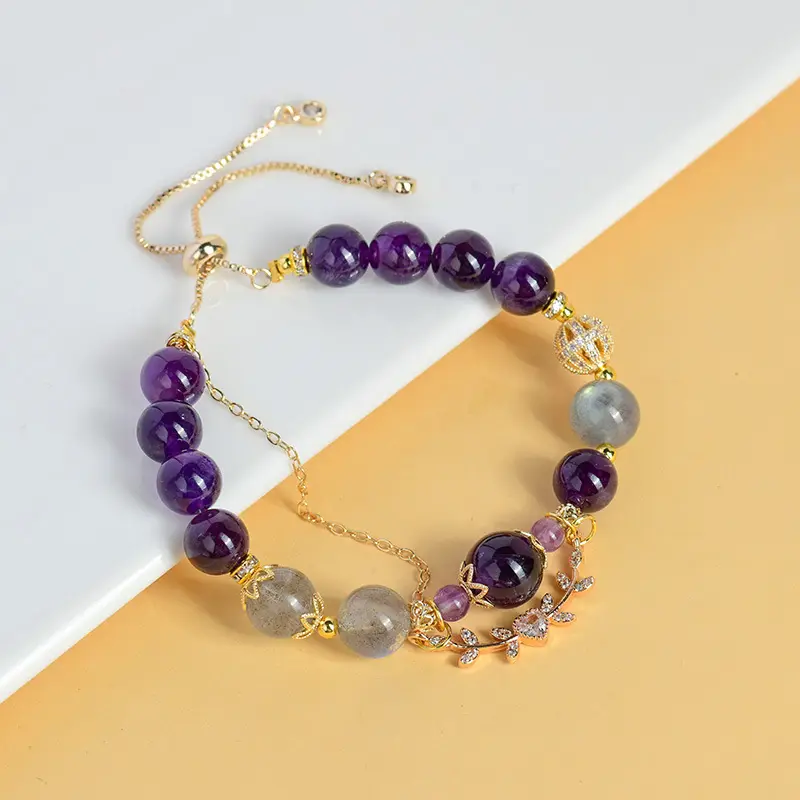 Scorpio Crystal Bracelet: Ametrine & Moonstone Alignment for Spiritual Balance