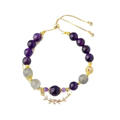Scorpio Crystal Bracelet: Ametrine & Moonstone Alignment for Spiritual Balance