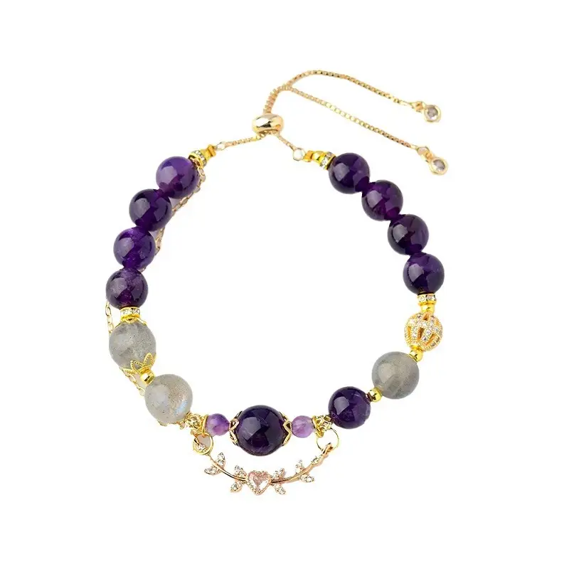 Scorpio Crystal Bracelet: Ametrine & Moonstone Alignment for Spiritual Balance