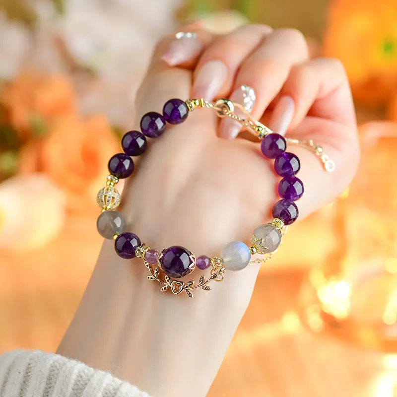Scorpio Crystal Bracelet: Ametrine & Moonstone Alignment for Spiritual Balance