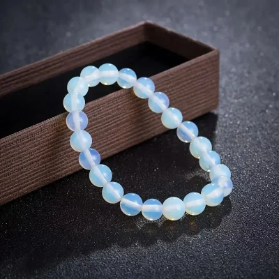White Opal Bracelet - Lustrous Clarity & Symbolic Balance for Modern Life