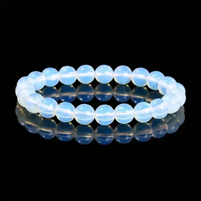 White Opal Bracelet - Lustrous Clarity & Symbolic Balance for Modern Life